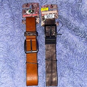 2 brand new mens mossy oak belts. NWT. Size 40/42